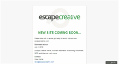 Desktop Screenshot of escapecreative.com