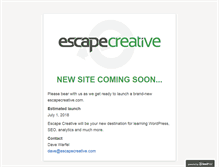 Tablet Screenshot of escapecreative.com